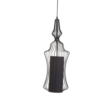 Klosz sufitowy IRON czarny -C- Ø 22X60 cm